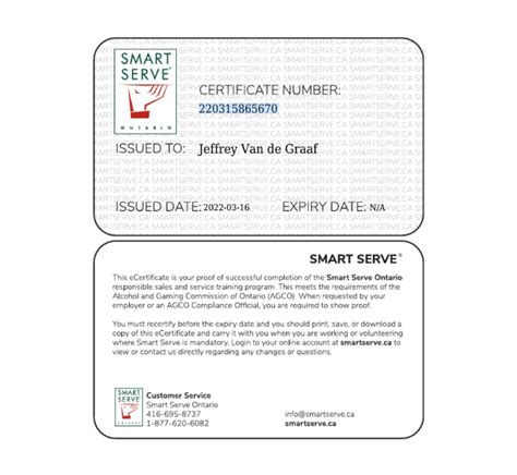 smart serve replacement card|smart serve certification for uber.